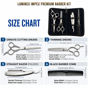 Navaja de Afeitar Recta Vintage Luminex Impex con Mango de Concha de Abulón y Acero al Carbono, Lista para Usar en Barberías y Salones - Product Image 2