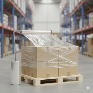 Film étirable souple sur mesure OEM – Rouleau d'emballage de palettes industrielles transparent Jumbo - Product Image 4