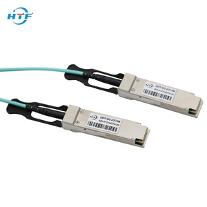 สายเคเบิลออปติคอล HTF OEM AOC สายเคเบิล<span class=keywords><strong>40G</strong></span> QSFP + สายออปติคอลที่ใช้งานอยู่ - Product Image 3