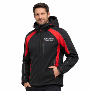 Veste Softshell de Course Moto Personnalisée par Sublimation, Respirante, Légère, Imperméable, à Capuche, Vêtement de Sport - Product Image 2
