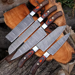 ชุดมีดทำครัวเหล็กดามัสกัส 67 ชั้น LEGACY BLADES ขายส่ง 5 ชิ้น ด้ามไม้ใช้งานได้ทั้งสองมือ มีดทำมือคุณภาพพรีเมียม - Product Image 4