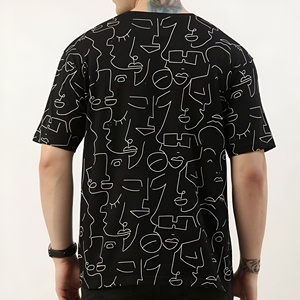 เสื้อยืดโอเวอร์ไซส์สไตล์วินเทจผ้าคอตตอนหนานุ่มทรงหลวมพิมพ์ลายขายส่งปี 2025 สำหรับผู้ชายสไตล์สตรีท - Product Image 4