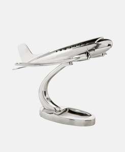 Modelo de Avión Fundido a Presión con Recubrimiento de Níquel, Escala 1:100, con Base, Objeto Decorativo, Accesorios para Oficina y Hogar, Decoración de Interiores - Product Image 3