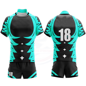 Uniforme de Rugby de Manga Corta Transpirable de Alta Calidad, Personalizable para Equipos de Fútbol, Tallas Grandes, Precio Bajo - Product Image 2