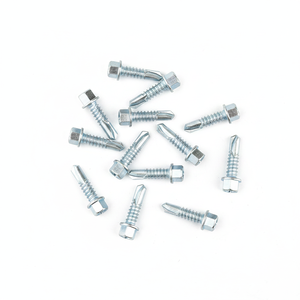 Hex Head Self-Drilling <b>Screws</b> Metric Steel Class 8.8 Zinc Plated Coarse Thread - Product Image 1