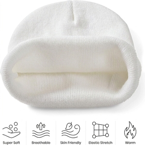 Custom Knit <b>Camo</b> Sequin Embroidery Unisex Beanie Hat Winter Warm Acrylic Skull <b>Cap</b> Folded Cuff Cycling Daily Outdoor Casual - Product Image 5