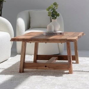 Mesa de Centro Vandana Zenova Radiant Dark Acacia para Sala de Estar Moderna y Decoración Contemporánea - Product Image 2