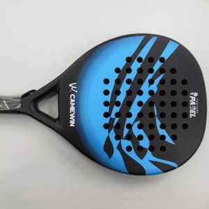 Raquette de beach tennis professionnelle entièrement en fibre de carbone, forme diamant, filet en polyester, légère, antidérapante, unisexe - Product Image 5