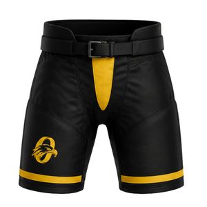 Black Gold Ice Hockey Set for Men Complete Jersey Shorts Socks Gloves Breathable <b>Athletic</b> Team Match Training Uniform - Product Image 3