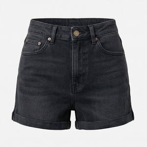 Heavy <b>Work</b> Casual Denim Shorts Colorful Floral Embroidery Womens Summer Loose <b>Jeans</b> Premium Quality Customized Color - Product Image 1