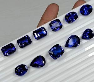 พลอยแทนซาไนต์สีน้ำเงินทรงคุชชั่นเจียระไนคุณภาพสูงจาก BU GEMS ขนาด 5-15 กะรัต ฟรีไซส์ สำหรับทำเครื่องประดับ ขายส่ง - Product Image 6