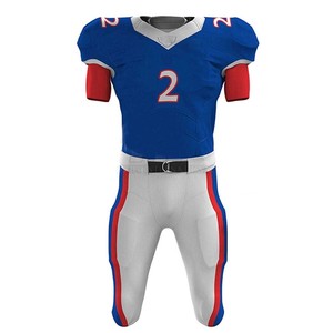 Uniforme de football américain pour hommes de qualité supérieure, col en V, maille respirante, vêtements de football sublimés pour équipe - Product Image 6