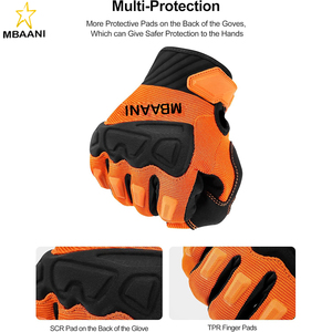 Gants de VTT pour hommes avec protection des doigts, rembourrés, respirants, pour VTT, motocross, course et dirtbike - Product Image 3