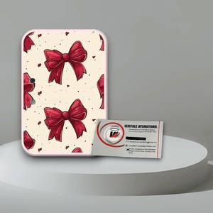 Pestañas Postizas Magnéticas de Acrílico Reutilizables con Diseño de Lazo Rojo Oscuro, Flor, Diamante, Corazón y Mariposa, Ecológicas, Marca Privada - Product Image 4