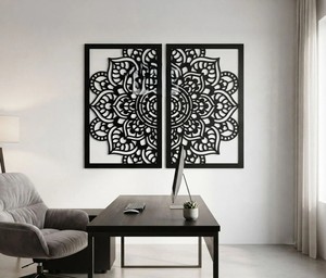 TULIP HANDICRAFTS Escultura Decorativa de Pared de Metal con Diseño Geométrico Abstracto Moderno con Temática Animal, Adorno Artístico para Colgar en el Hogar - Product Image 3