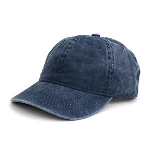 Casquette de baseball vintage en jean de coton délavé, personnalisable avec logo brodé 3D, 6 panneaux, style Dad Hat, vente en gros - Product Image 3
