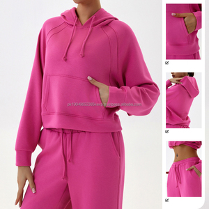 Otoño Invierno Casual Sports Hoodies Cross-Border Venta caliente Top suelto para correr al aire libre Entrenamiento Moda Fitness Ropa con capucha - Product Image 3