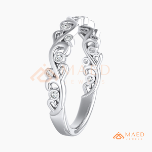 925 Sterling <b>Silver</b> Moissanite <b>Eternity</b> <b>Ring</b> Lab Grown Diamond Look Wedding Band Fine Jewelry Women USA - Product Image 6