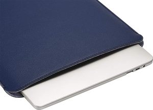 Funda de Alta Gama para Portátil, Funda Personalizada Tipo Libro, Piel Genuina Premium, Elegante, Azul, Funda Suave para Hombre y Mujer, Opciones al por Mayor - Product Image 3