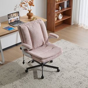 Sedia da Ufficio con Gambe Incrociate, Schienale Reclinabile e Supporto Lombare Dinamico ad Airbag, Seduta Larga e Braccioli Reclinabili per Uso Scrivania - Product Image 2