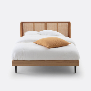 Contemporary Style Teak Wooden <b>Bed</b> <b>Frame</b> with Noise Free Structure for Home Furniture Decoration - Product Image 3