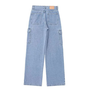 Custom <b>Men</b> Outfit Baggy Fit Dark Blue <b>Jeans</b> Pants Wholesale New Style Loose <b>Jeans</b> for <b>Men</b> Casual Washed High Quality Soft Baggy - Product Image 6