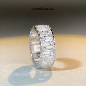Fashion 925 Sterling <b>Silver</b> Geometric <b>Ring</b> for Unisex <b>Men</b> Women Shiny Zircon Inlay Band <b>Ring</b> Minimalist <b>Silver</b> <b>Ring</b> - Product Image 3