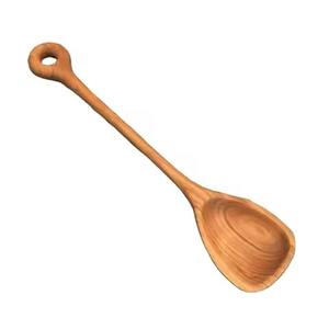 Cuillère de service élégante en bois, ustensile de cuisine artisanal en bois massif pour mélanger le riz, le curry, la soupe, la sauce, outil de cuisine et de salle à manger parfait - Product Image 6