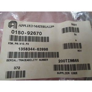 AMAT 0150-92670 X3A.P6/X1D.P3 - Equipo y Piezas de Semiconductores de Confianza de Marca Global - Product Image 3