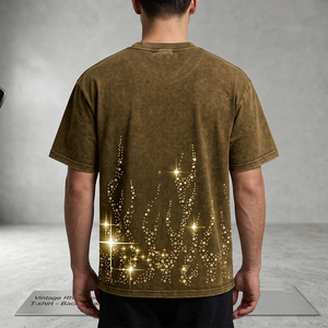 Débardeur court en jersey 100 % coton doux et respirant, imprimé numérique personnalisé avec strass, style streetwear oversize - Product Image 4