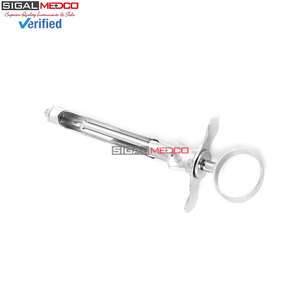 Seringue d'aspiration dentaire 1,8 ml réutilisable, manuelle, en acier inoxydable, instrument chirurgical dentaire professionnel pour anesthésie locale - Product Image 2
