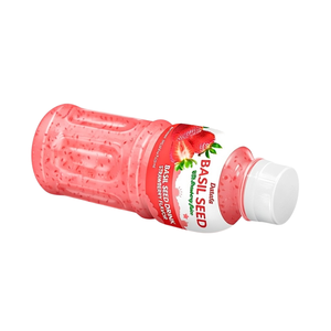Bebida de Semillas de Albahaca de Alta Calidad en Botella PET de 320 ml con Jugo de Fresa, Marca Privada, Jugo de Frutas y Verduras - Product Image 2