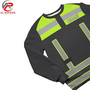 Sudadera de Trabajo de Último Diseño para Hombre, Sudadera Reflectante de Alta Visibilidad con Cuello Redondo, Sudadera de Forro Polar para Mujer de Invierno - Product Image 5