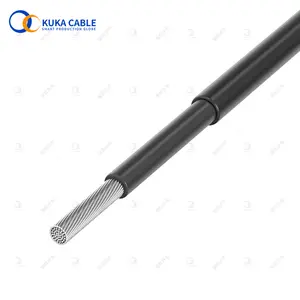 XLPO-Cable Solar negro con certificado TUV, 4mm, 2, 6mm, 2, 10 mm2, para sistemas fotovoltaicos