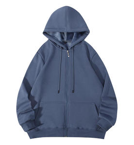 Sudadera con Capucha Unisex de Invierno con Cremallera, Estampada, de Punto Holgado, Transpirable, Ecológica, de Poliéster/Algodón, Venta al por Mayor - Product Image 2