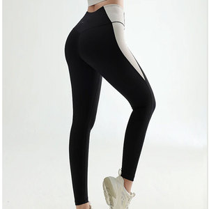 Manufacturer Casual High Waists Slim Fit Yoga Leggings For Women Knitted Fabric Custom Logo Sublimation Yoga Leggings - Product Image 2