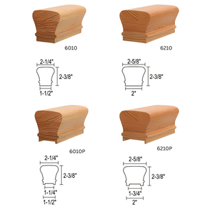 EFS Solid Wood Traditional <b>Wall</b>-<b>Mounted</b> Stair Handrail 2-1/4 in Width Paintable Water & Rust Resistant for Staircase Safety Use - Product Image 2
