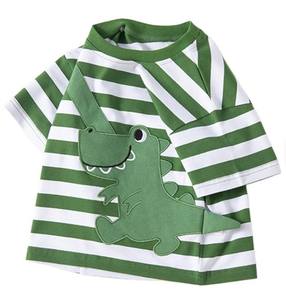 T-shirts en coton pour enfants, col rond, tricotés, mignons, à manches courtes, anti-rétrécissement, avec lumières EL clignotantes - Product Image 5