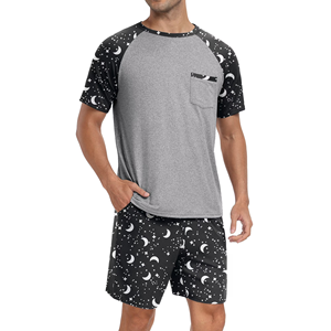 Ensemble T-shirt et short imprimé grande taille pour homme, le plus vendu, écologique, de haute qualité, décontracté et élégant, col rond avec poche - Product Image 3
