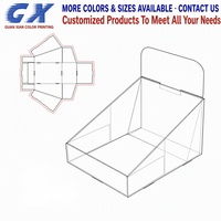 Boîte de présentation personnalisée pour figurines de collection avec en-tête découpée et forme irrégulière, emballage carton pour vente en gros