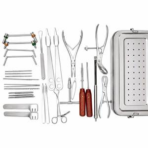 Petit ensemble d'instruments chirurgicaux orthopédiques 30 pièces, kit de fixation traumatique en acier inoxydable allemand - Product Image 1