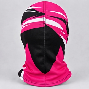 Balaclava noire personnalisée en tissu extensible de qualité supérieure, couvrant entièrement le cou, design confortable, ajustement parfait pour un usage quotidien. - Product Image 3