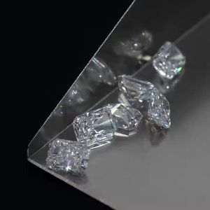 เพชร SHRAMAN DIAMOND เจียระไนอย่างดี 0.75 กะรัต/เม็ด เพชรเพาะเลี้ยงในห้องปฏิบัติการ ความสะอาดระดับ VS-Si รูปทรงมรกต เพชรเม็ดเดี่ยว สี DEF ราคาถูก สำหรับทำเครื่องประดับ - Product Image 3