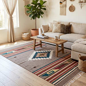 Alfombra Kilim Rectangular de Alta Calidad, Decoración de Hogar de Lujo, Alfombra Kilim Hecha a Mano, Antideslizante, Alfombra de Oración Kilim 100% Algodón - Product Image 6