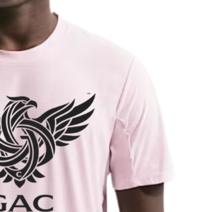 Camiseta de Hombre, Color Rosa Claro, 100% Algodón Jersey, Cuello Redondo, Manga Corta, Corte Regular, Suave y Transpirable, Venta al Por Mayor - Product Image 4