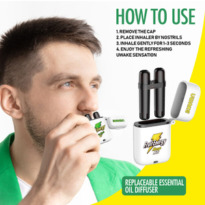 Remedio inhalador nasal de aromaterapia con mentol Uwake con aceites esenciales de hierbas naturales refrescantes - Product Image 6