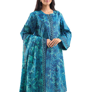 Annisa Women's Elegant Floor-Length 3-Piece Khaddar Suits for Party & Wedding Summer Comfortable Regular Fit - Product Image 1