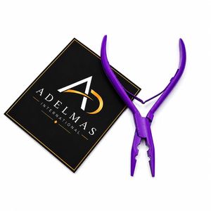 Pince à micro-perles à deux trous pour extensions capillaires en acier inoxydable, personnalisable avec logo, instrument de beauté, service OEM - Product Image 4