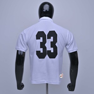 T-shirt décontracté à manches courtes pour homme Marked Legacy, blanc, imprimé numériquement, respirant, 100 % coton jersey, avec logo frontal et motif uni - Product Image 2