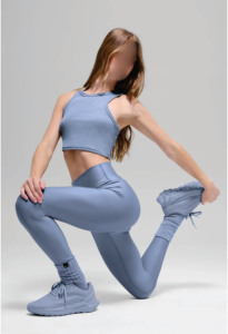 Women’s Modern Fitness <b>Leggings</b> High Waist Stretch Breathable Yoga Running Workout Gym Activewear Pants for Sports Training - Product Image 2